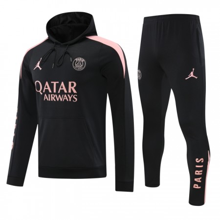 Paris Saint Germain Hoodie Sudadera De Entrenamiento 2024-25 Negra - Hombre
